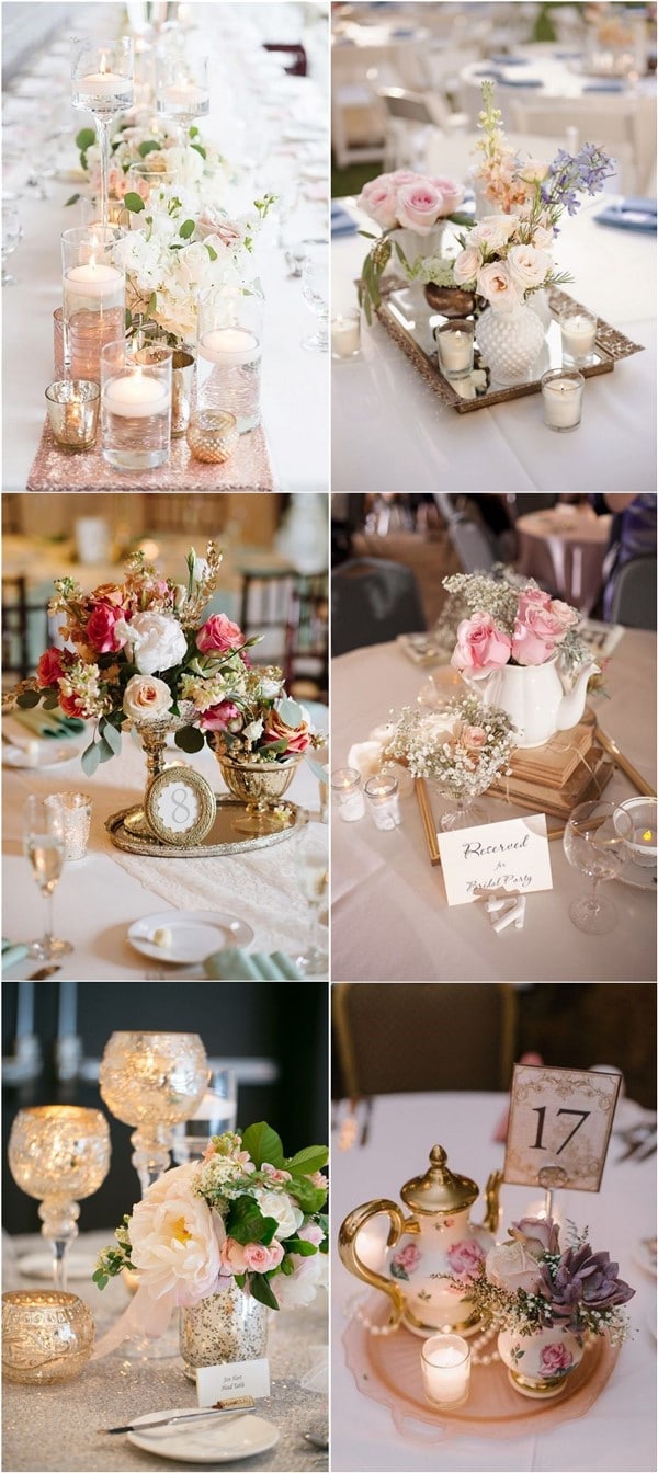 vintage wedding ideas - vintage wedding centerpiece ideas