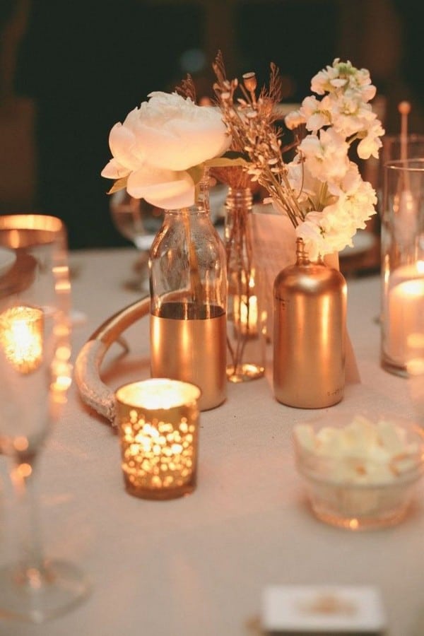 wedding in gold decor