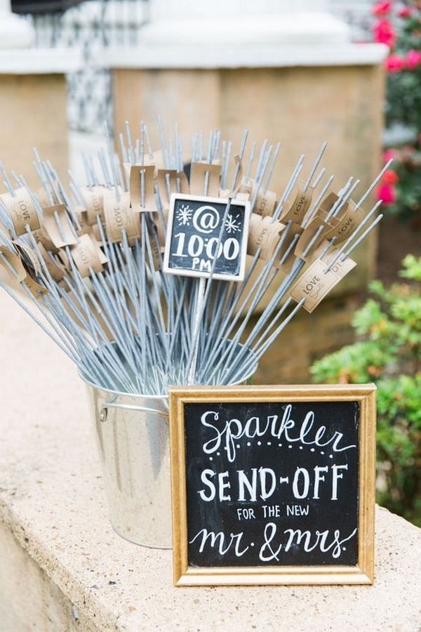 wedding sparkler send off ideas
