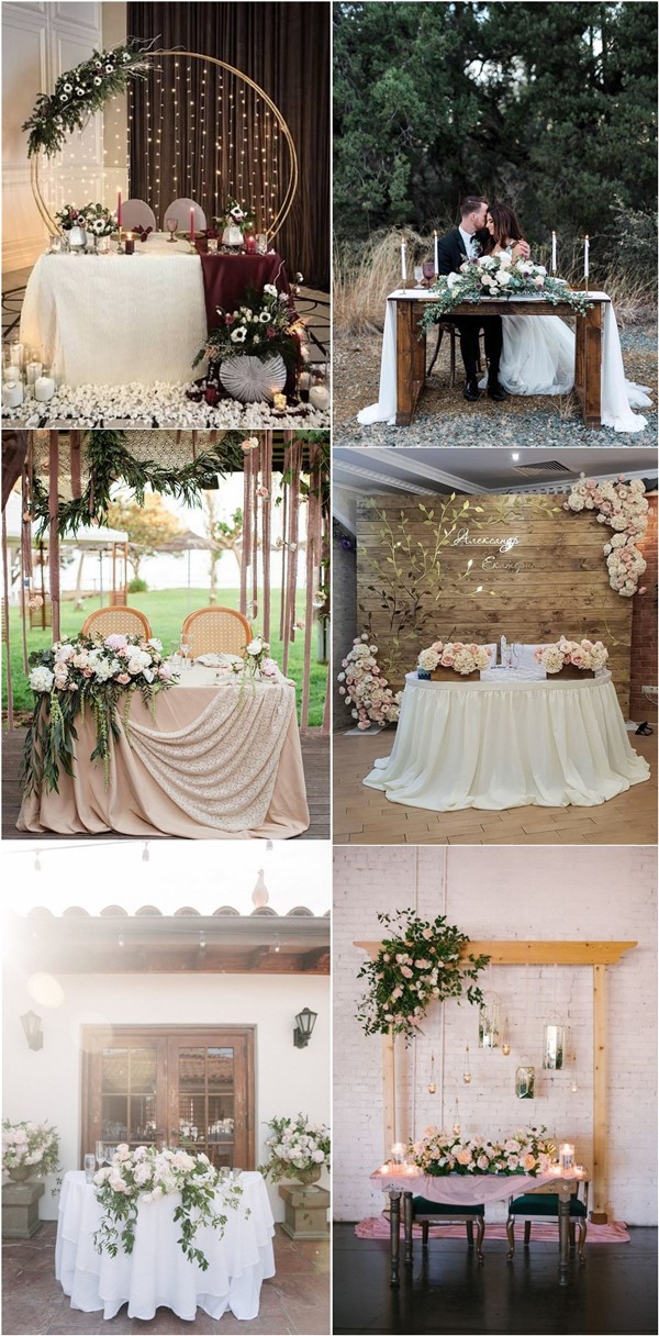 wedding sweetheart head table decoration ideas - head tables , wedding reception, indoor wedding, outdoor wedding