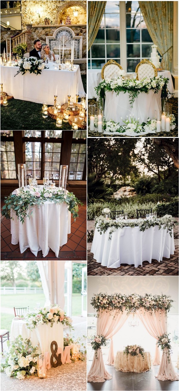 wedding sweetheart head table decoration ideas - head tables , wedding reception, indoor wedding, outdoor wedding