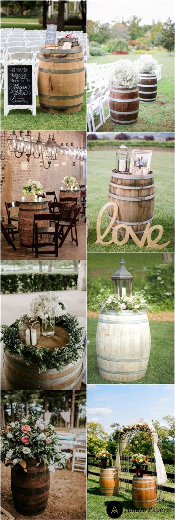 wine barrel country wedding ideas