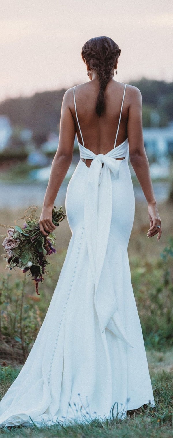 30 + Sexy Backless Open Back Wedding Dresses - Oh The Wedding Day