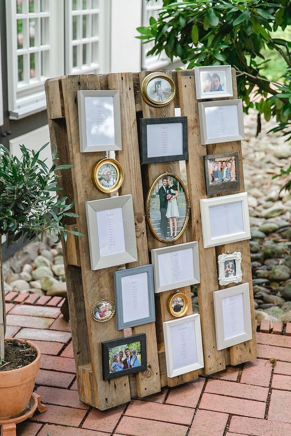 Vintage Wood Wedding Seating Chart