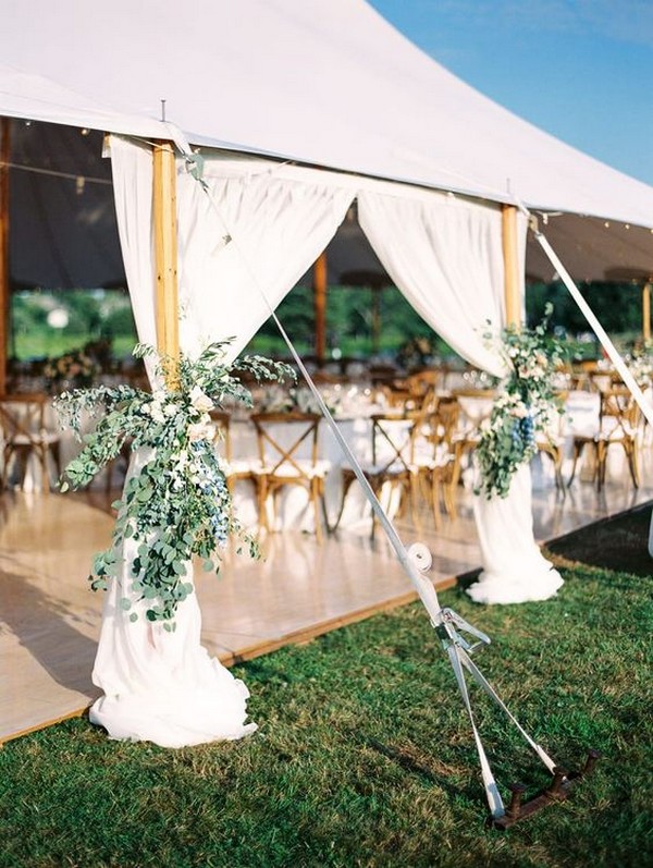 outdoor tented wedding decoration ideas