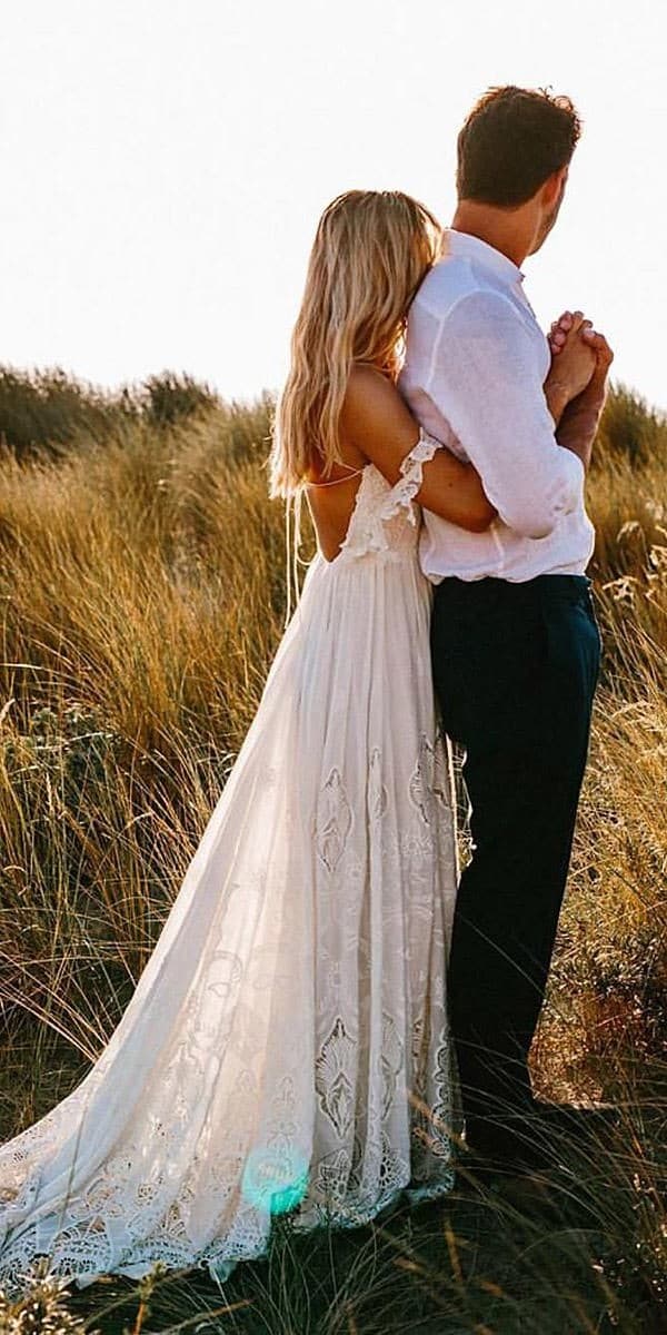 Boho Lace Wedding Dresses