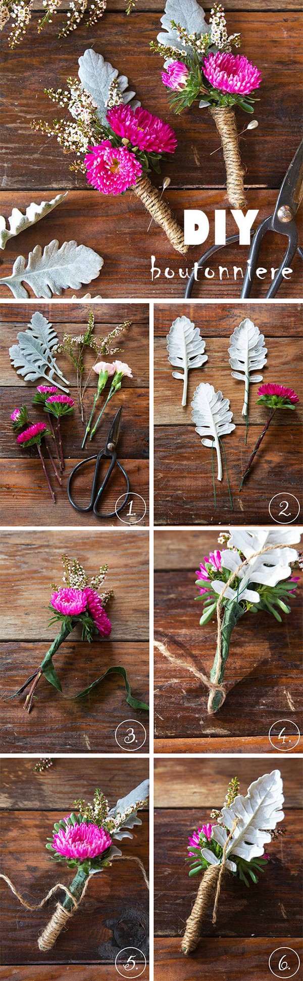 DIY Boutonniere for Your Groom and Grooms Men