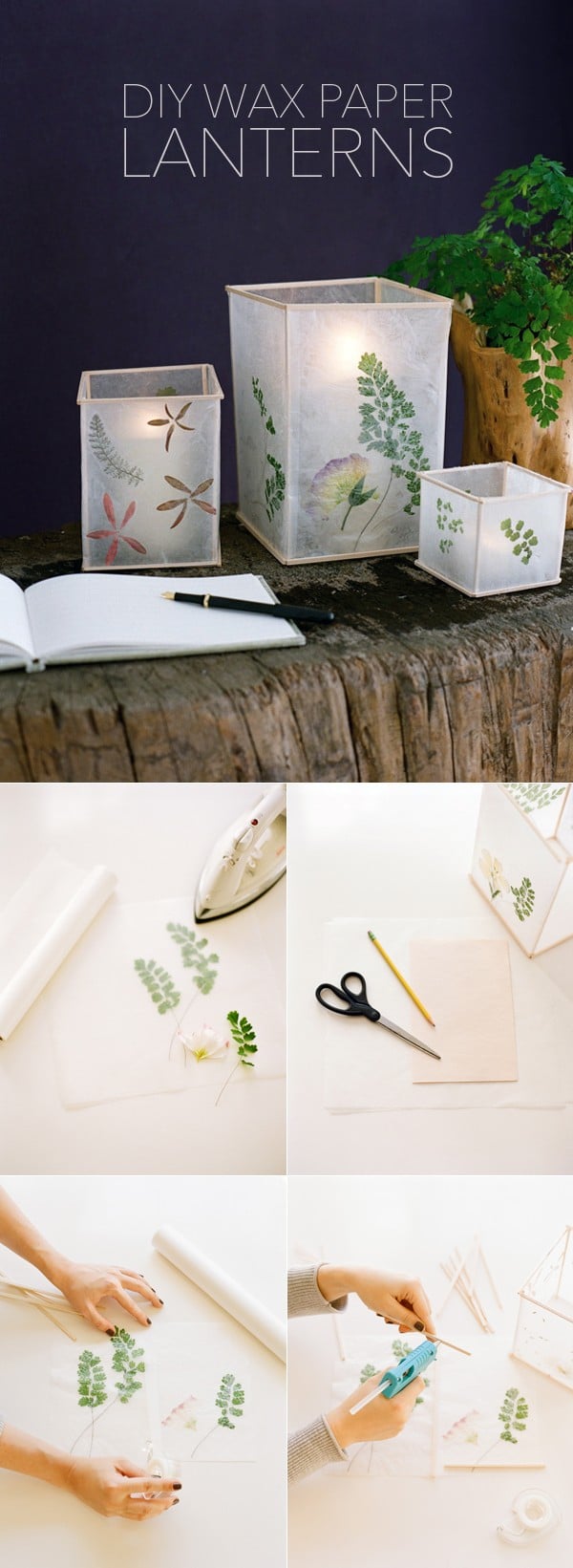 DIY Wedding Wax Paper Lantern Tutorials