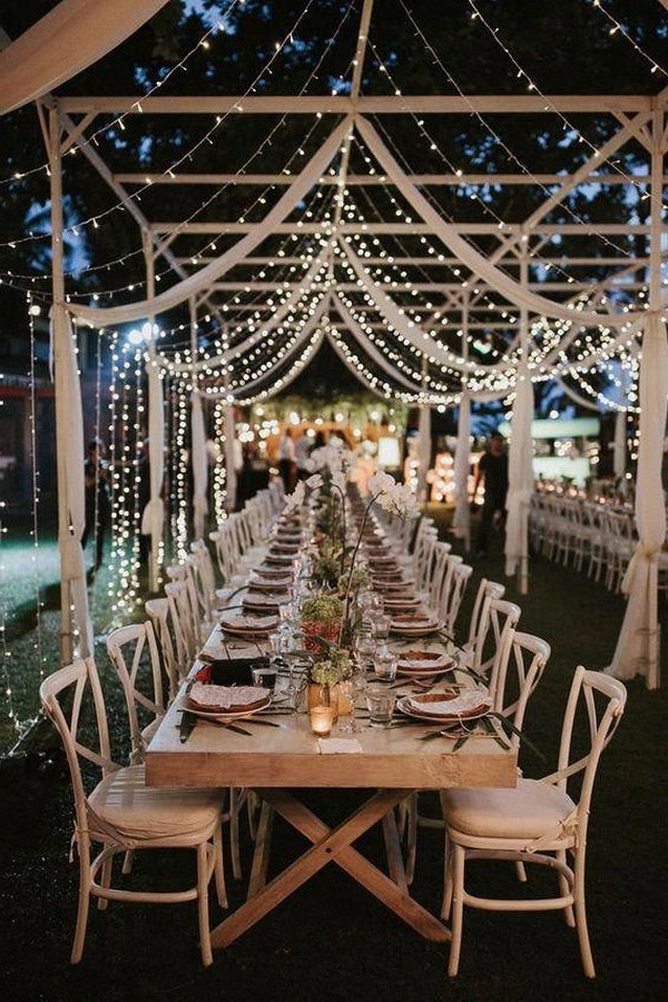 rustic outdoor small wedding reception ideas