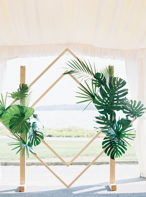Tropical Wedding Arches and Altars 