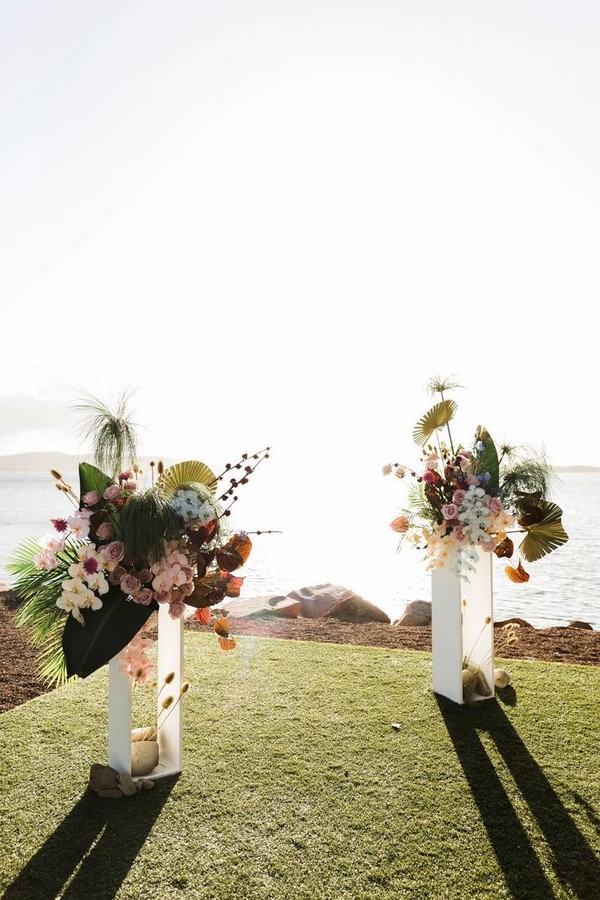 Tropical Wedding Arches and Altars 