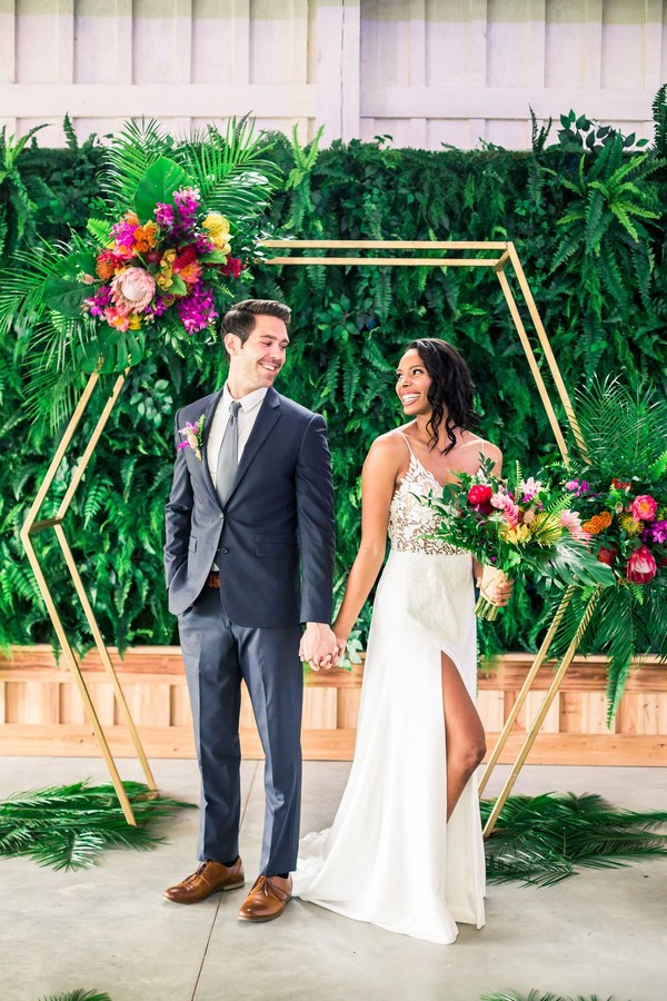 Tropical Wedding Arches and Altars 