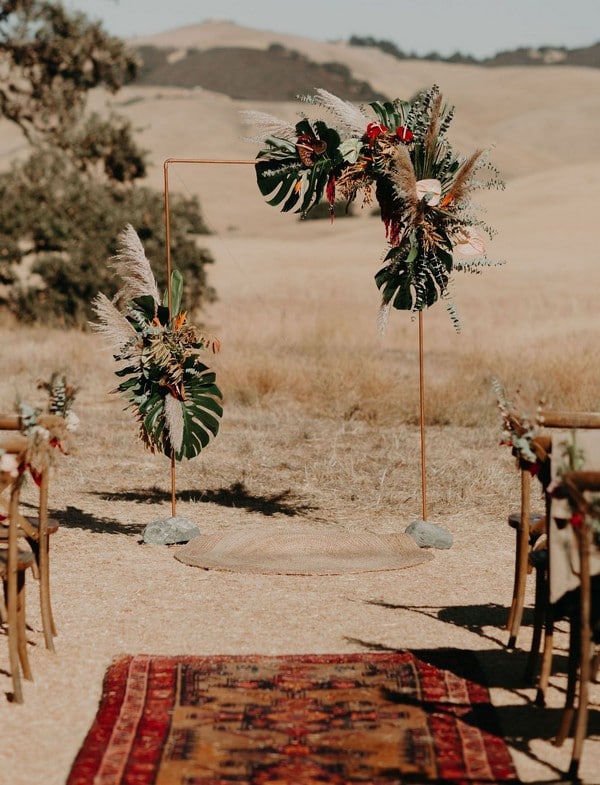 Tropical Wedding Arches and Altars 