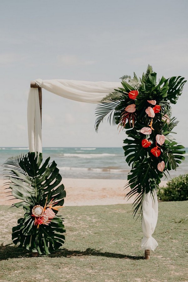 Tropical Wedding Arches and Altars 