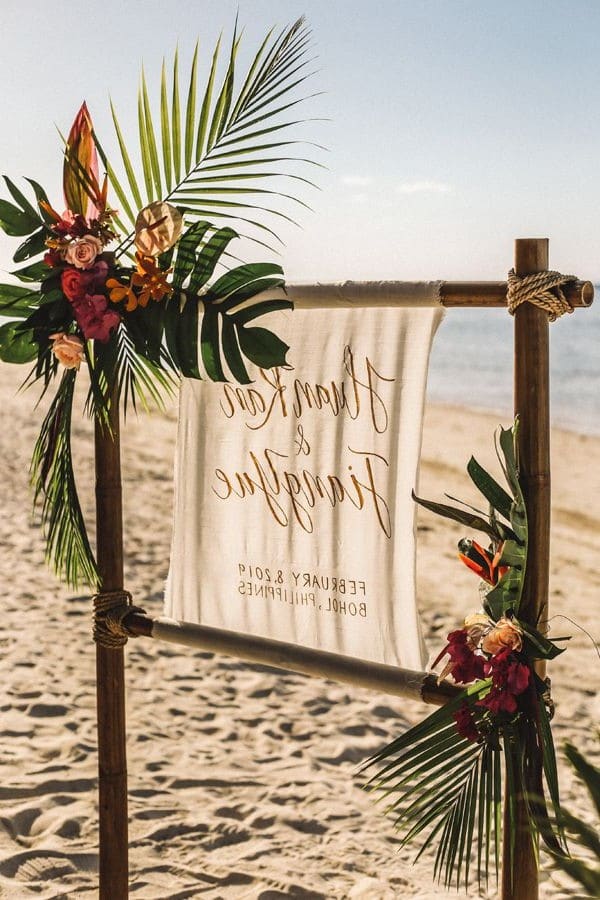 Tropical Wedding Arches and Altars 