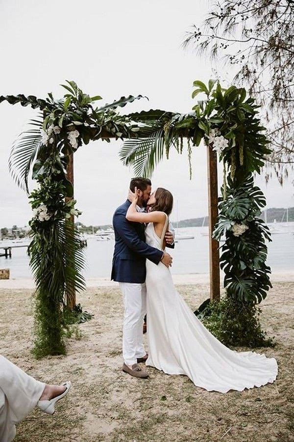 Tropical Wedding Arches and Altars 