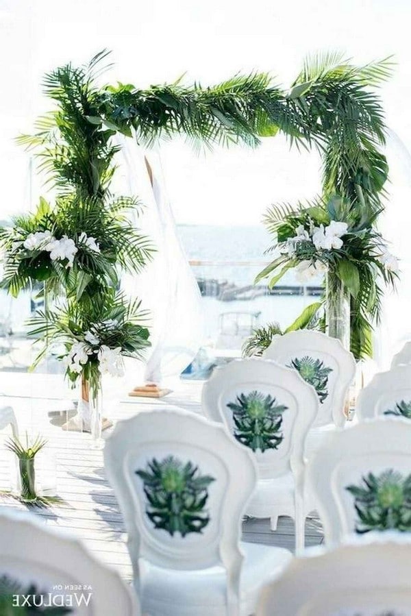 Tropical Wedding Arches and Altars 