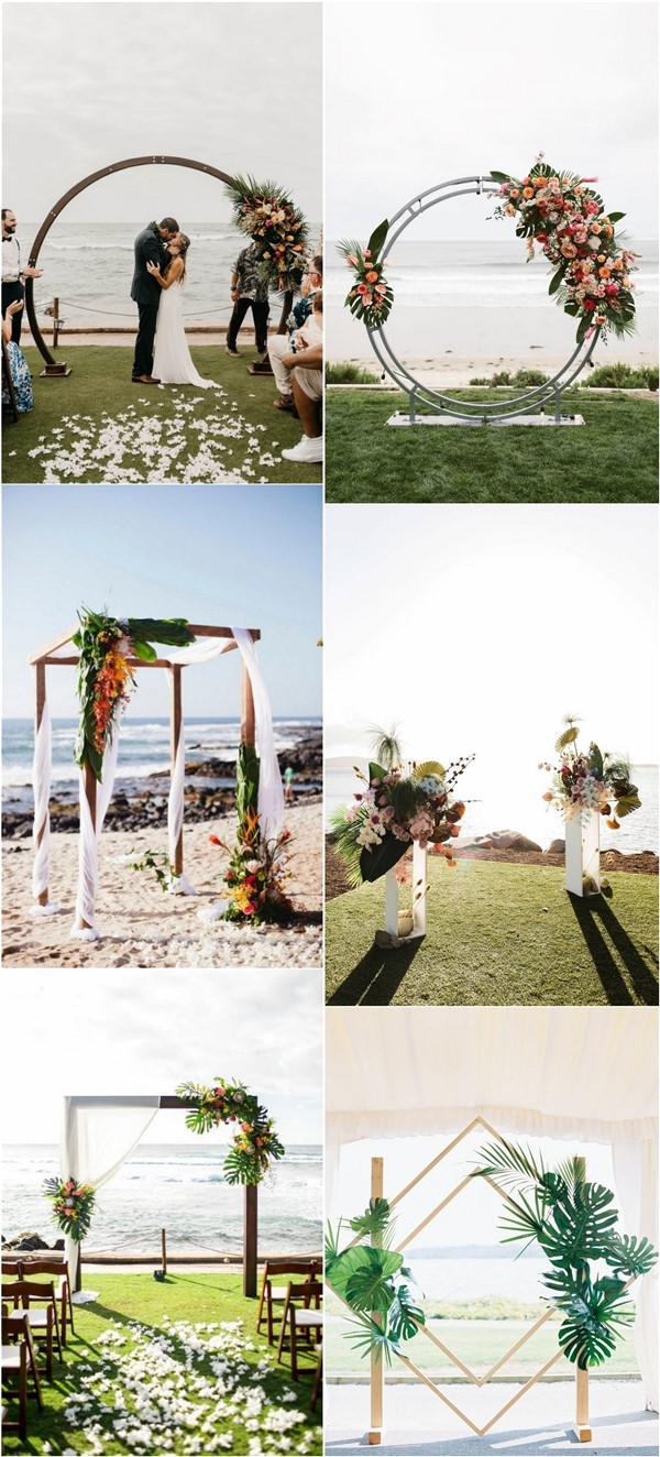 Tropical Wedding Arches and Altars