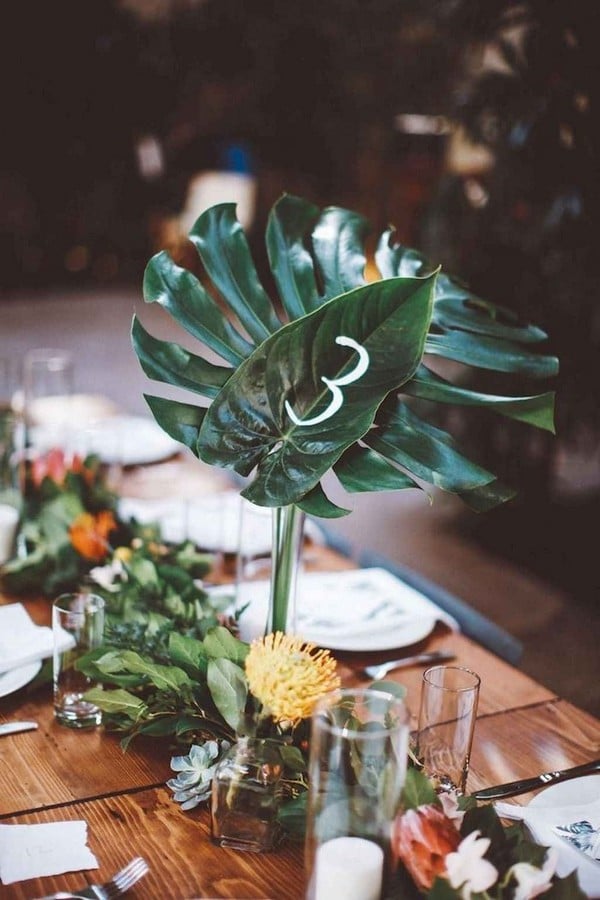 Tropical Wedding Centerpieces 