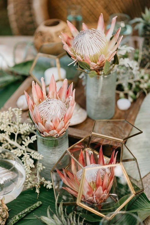 Tropical Wedding Centerpieces 