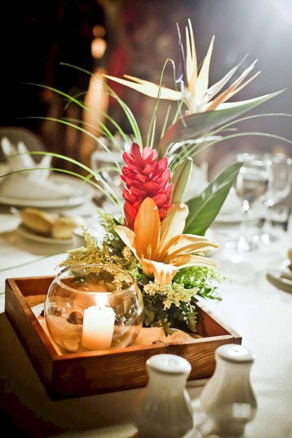 Tropical Wedding Centerpieces 