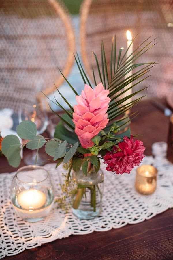 Tropical Wedding Centerpieces 