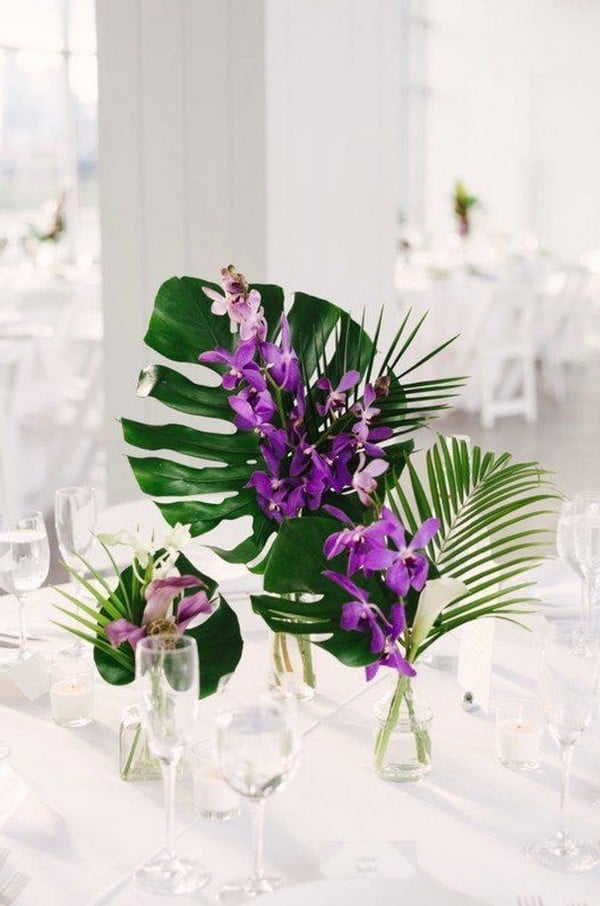 Tropical Wedding Centerpieces 