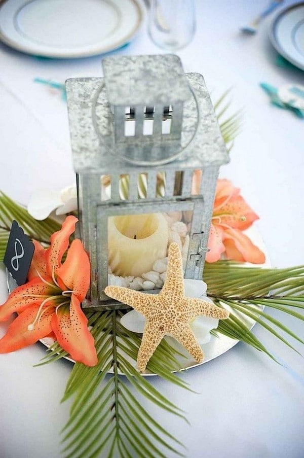 Tropical Wedding Centerpieces 