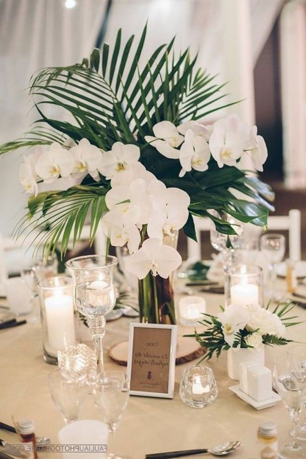 Tropical Wedding Centerpieces 