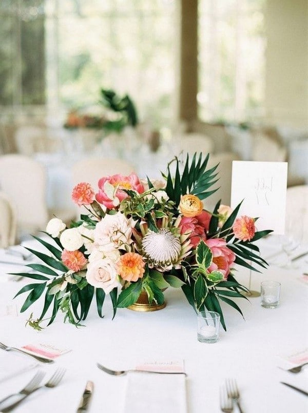 Tropical Wedding Centerpieces 