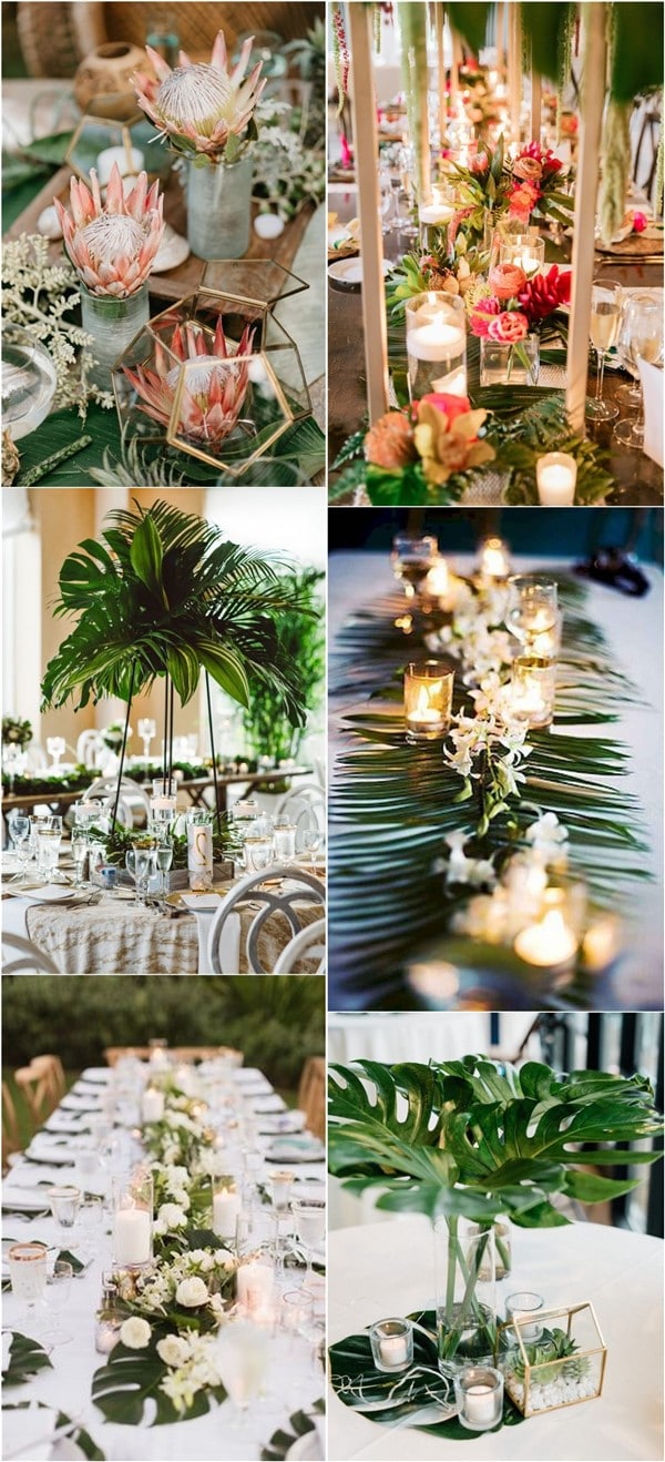 Tropical Wedding Centerpieces
