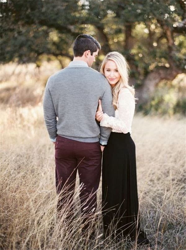 autumn wedding engagement photo ideas