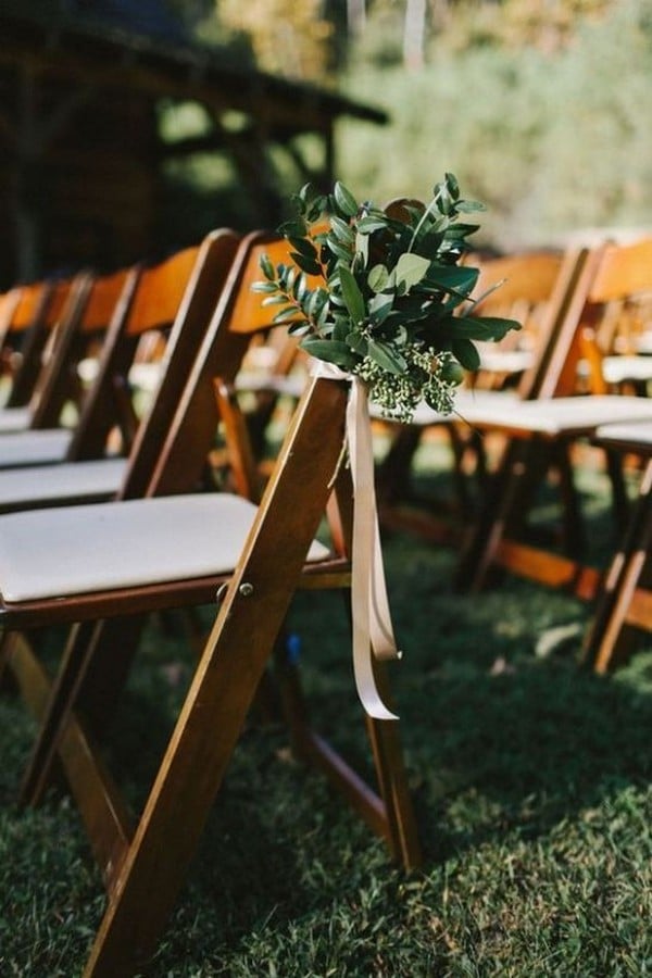 chic outdoor wedding aisle decoration ideas