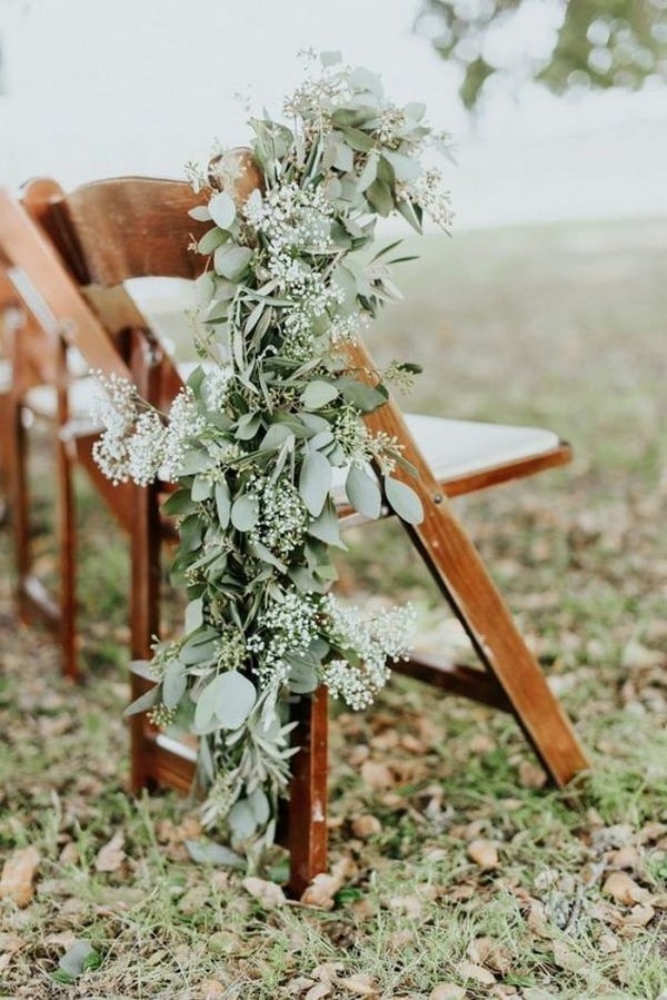 chic vineyard wedding aisle decoration ideas