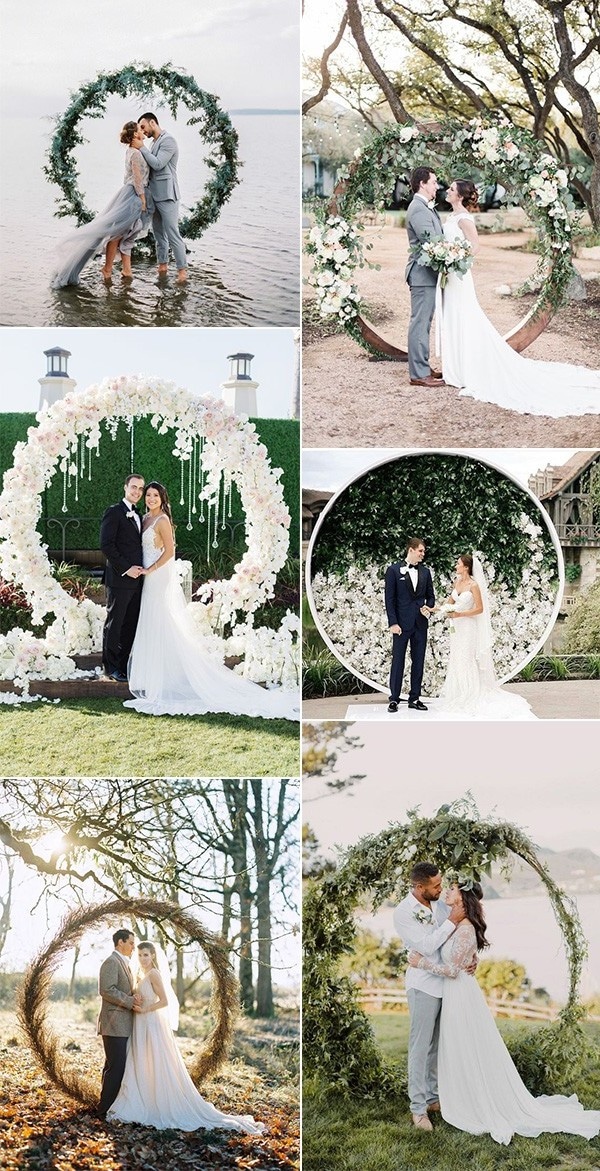 circular wedding arch ideas