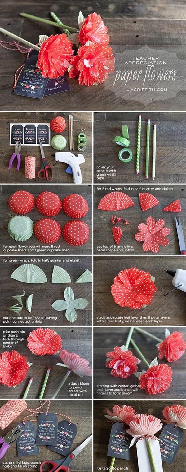 diy dott paper flowers wedding decor ideas