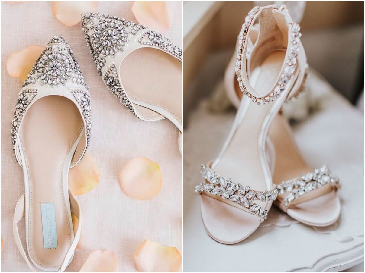 flat wedding shoes