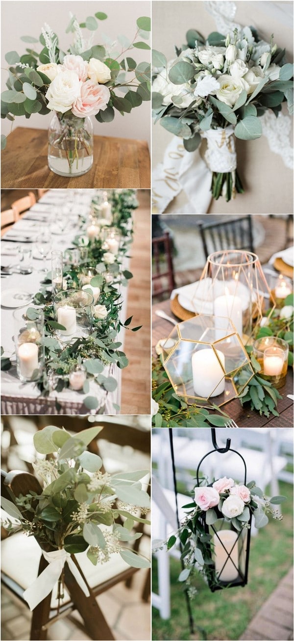 greenery eucalyptus wedding decor ideas