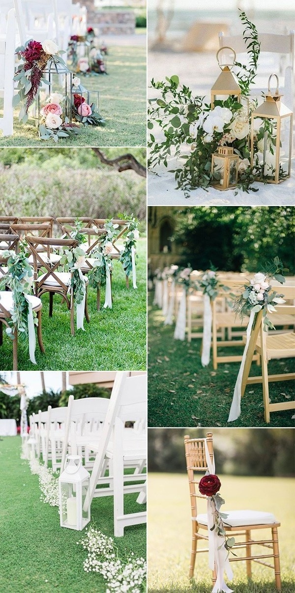 outdoor wedding aisle decoration ideas