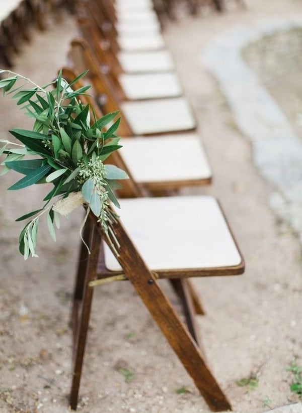 simple elegant outdoor wedding aisle ideas