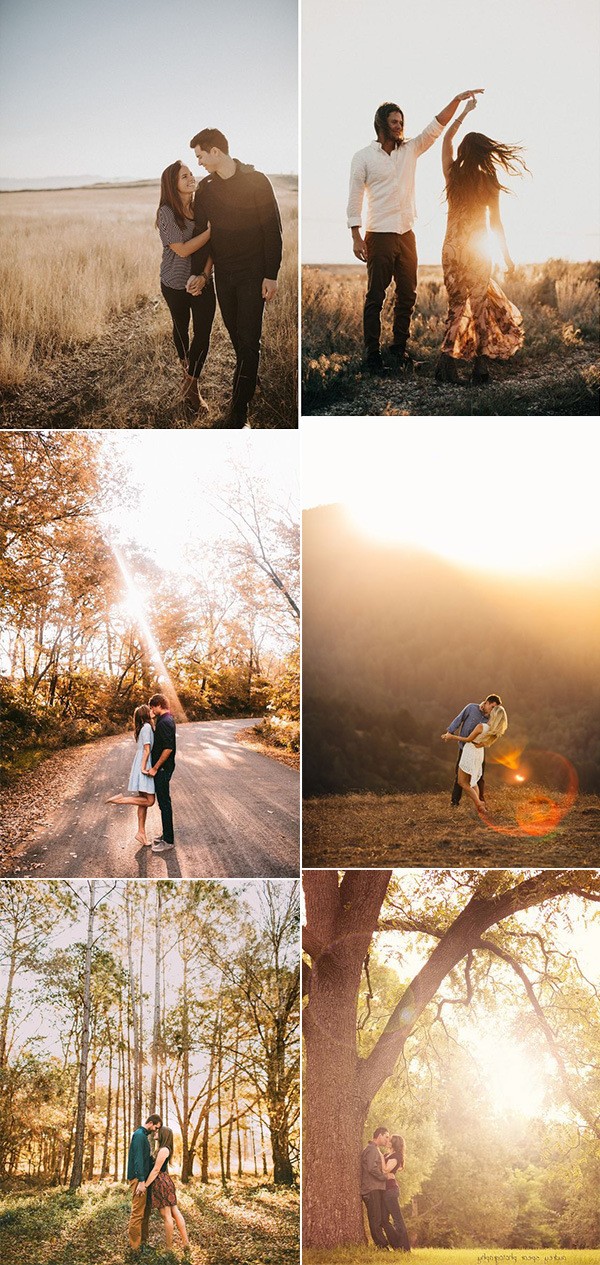 stunning fall engagement photo ideas