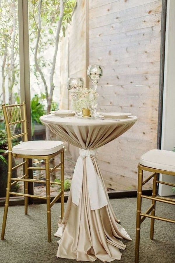 wedding reception cocktail table decoration ideas