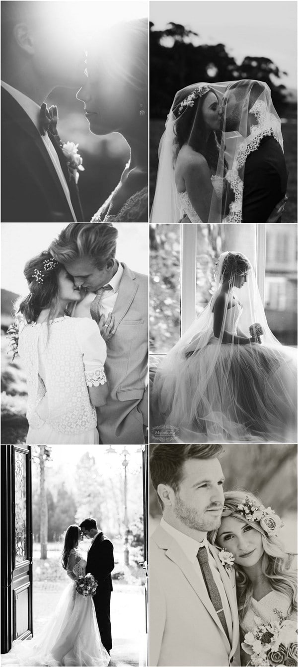 Elegant Black and White Wedding Photography Ideas #wedding #weddingphotos #weddingideas #Photography