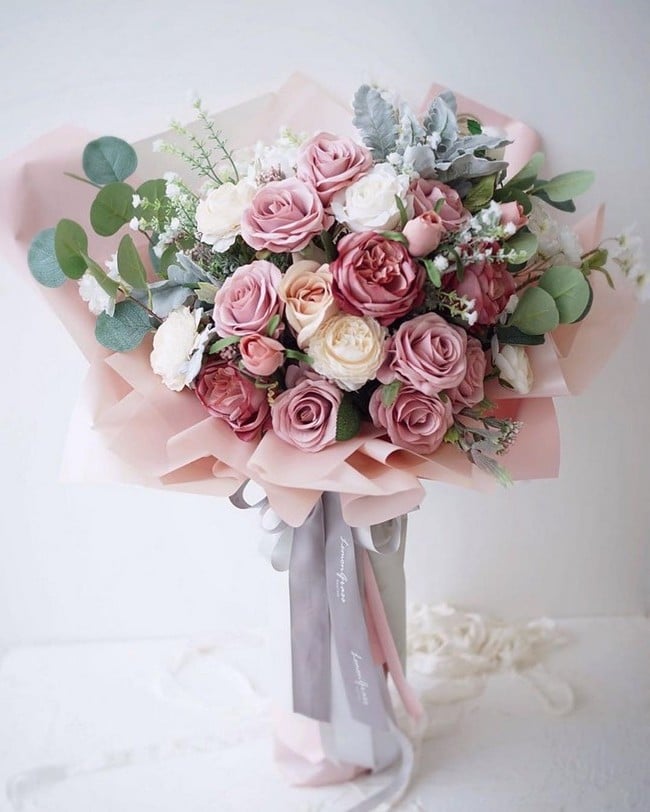 Dusty rose wedding bouquet ideas  #wedding #weddingbouquets #weddingideas