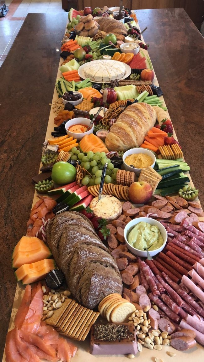 Wedding charcuterie table food ideas #wedding #weddingfoods #weddingideas