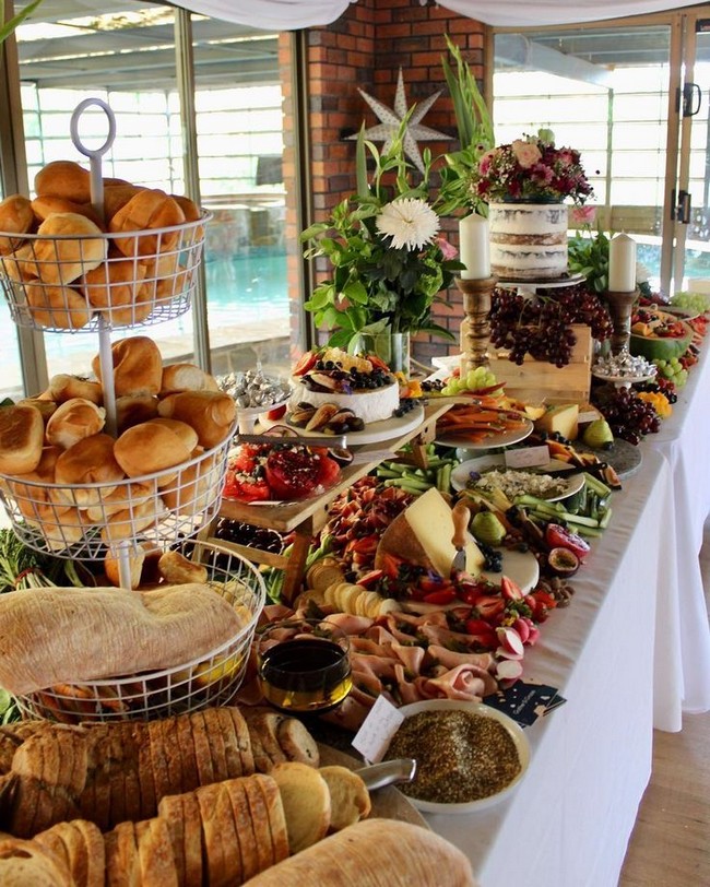 Wedding charcuterie table food ideas #wedding #weddingfoods #weddingideas