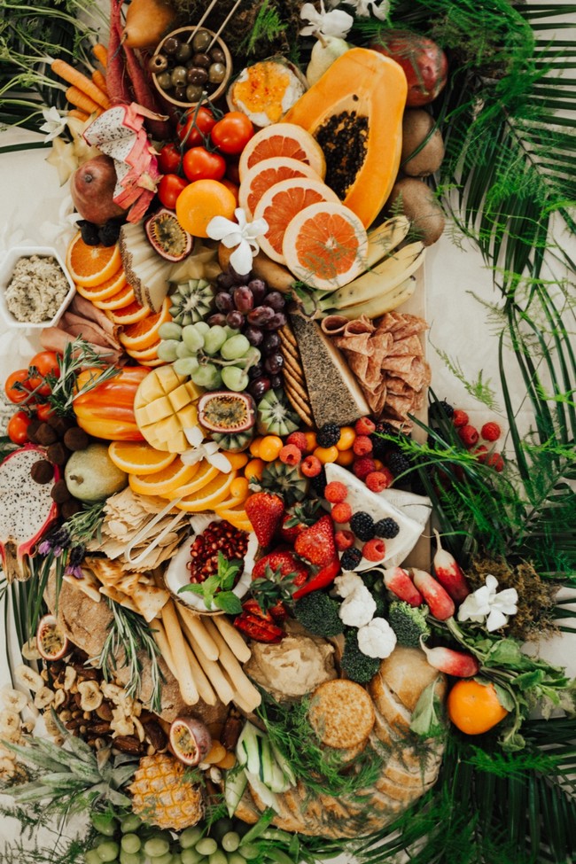 Wedding charcuterie table food ideas #wedding #weddingfoods #weddingideas