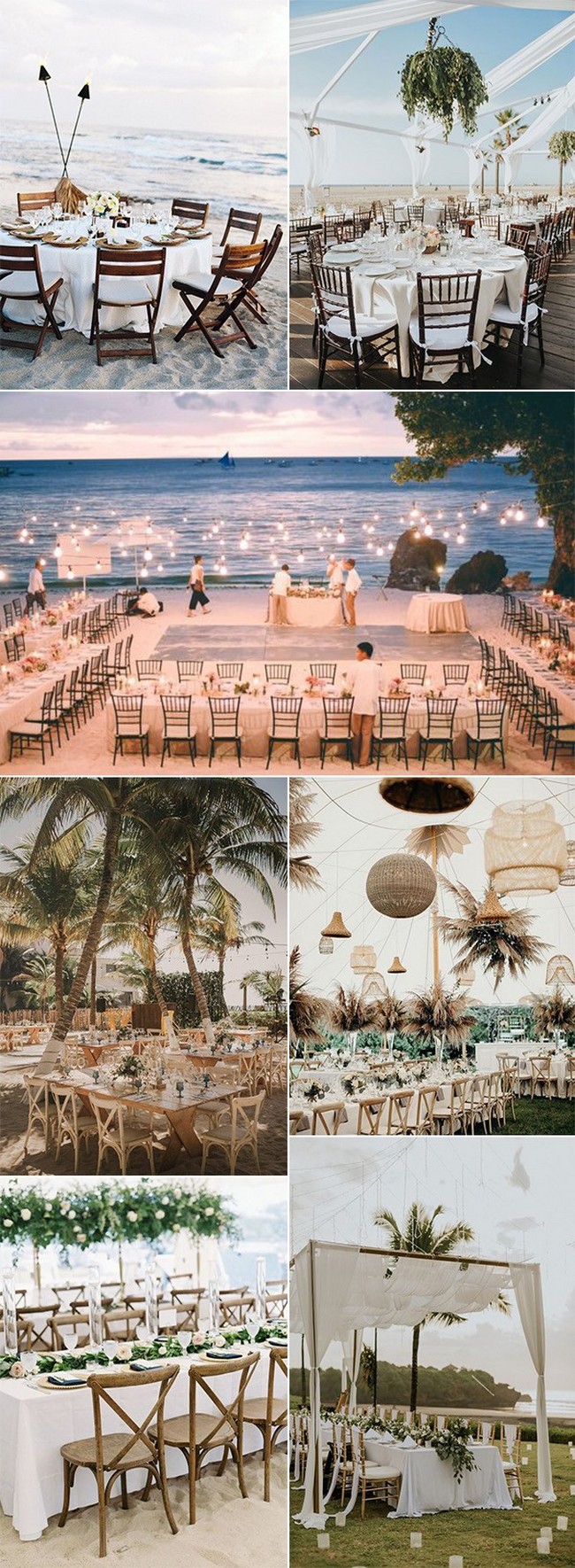 beach side wedding reception ideas