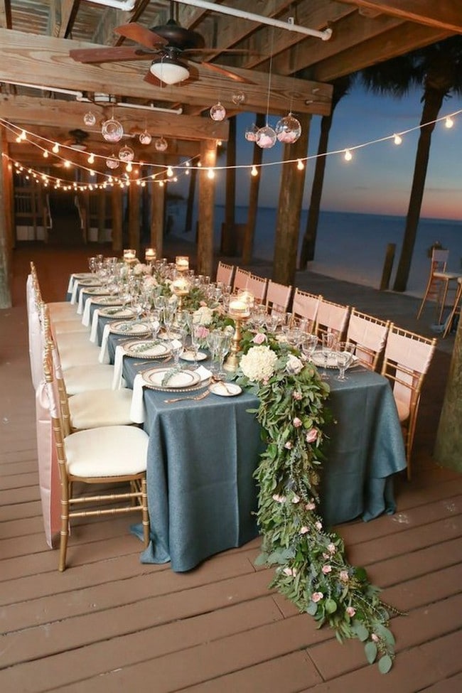 chic rustic beach wedding reception ideas