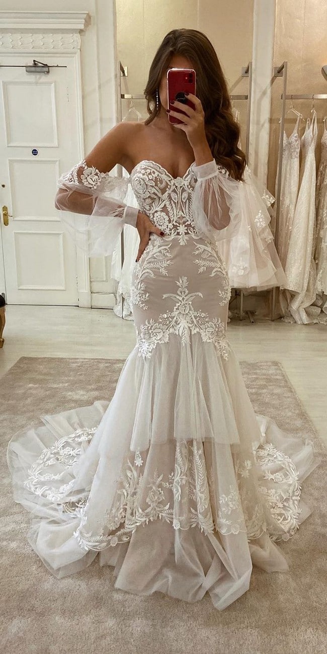 eleganza sposa Lace wedding dresses #wedding #weddingideas #weddingdresses